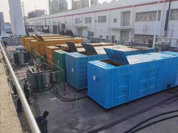 张掖柴油发电机出租案例展示